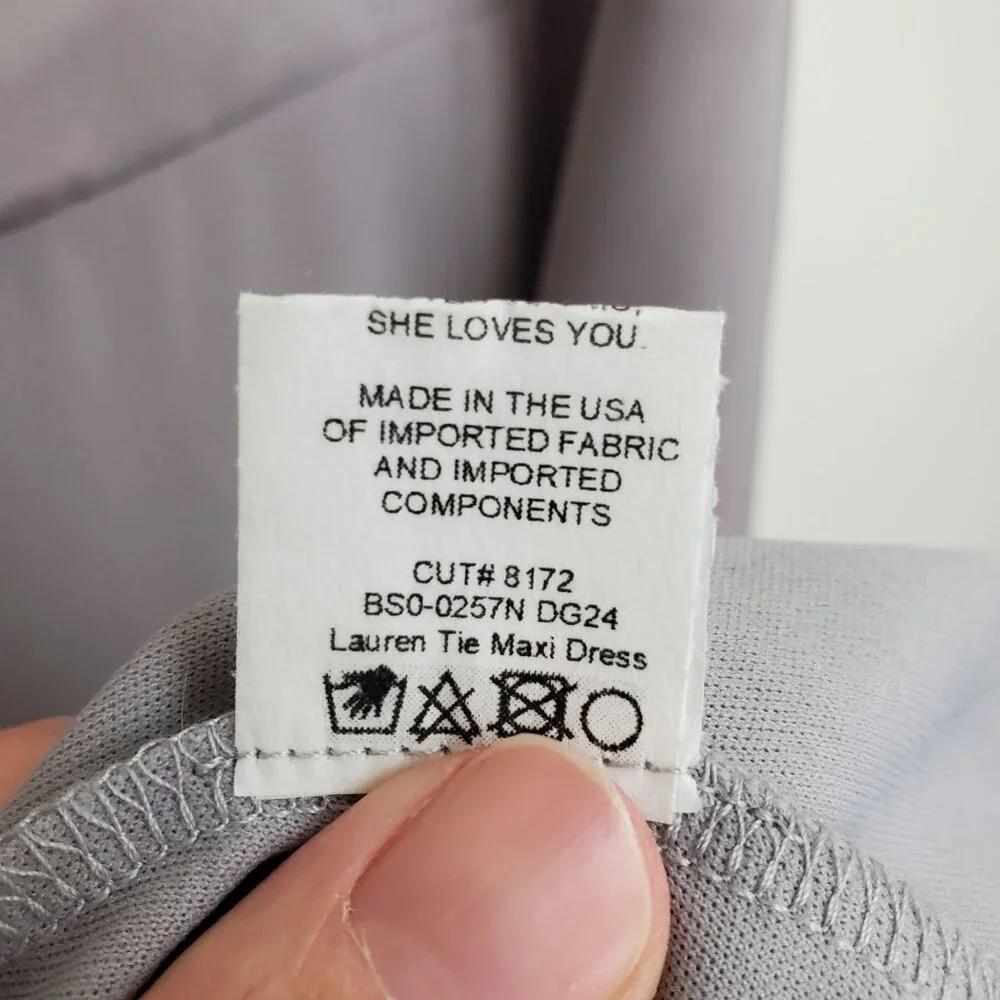 Show Me Your Mumu Lauren Tie Maxi Dress in gray - Picture 7 of 11